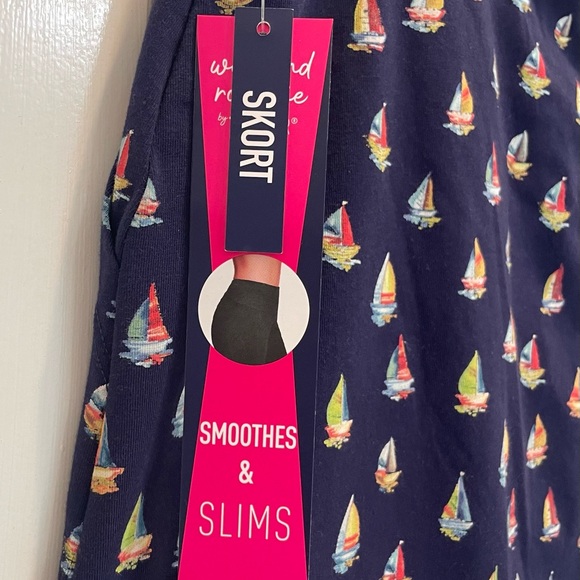 Colorful Sailboat Patterned Mini Skirt - Picture 3 of 3